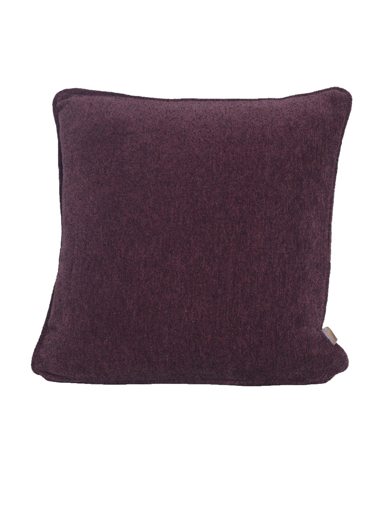 Maspar Colorart Charlotte Solid Purple 110 TC Cotton Blend Cushion Cover