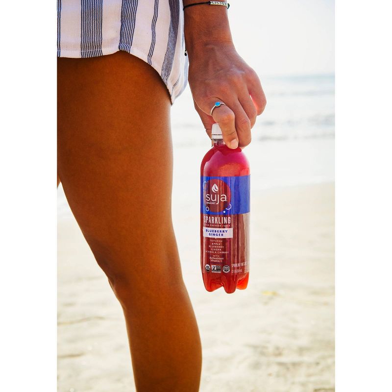 Suja Organic Sparkling Juice Blueberry Ginger - 12 fl oz