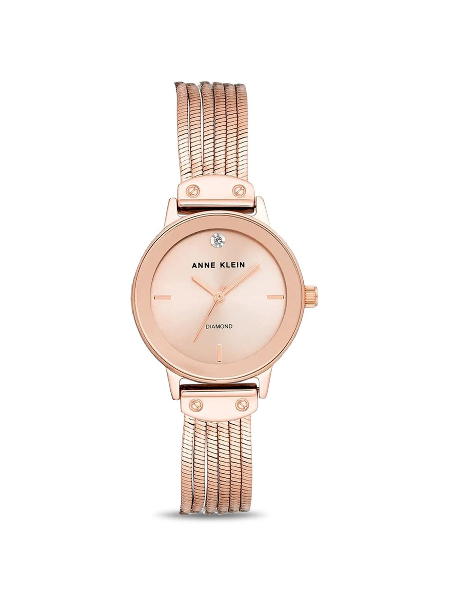 Anne Klein NDAK3220RGRG Diamonds Analog Watch for Women