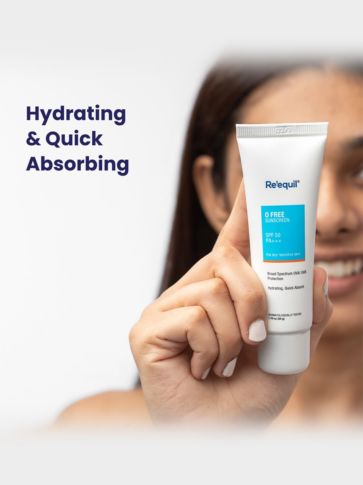 Re'equil O Free Sunscreen SPF 50 PA+++ - 50 gm