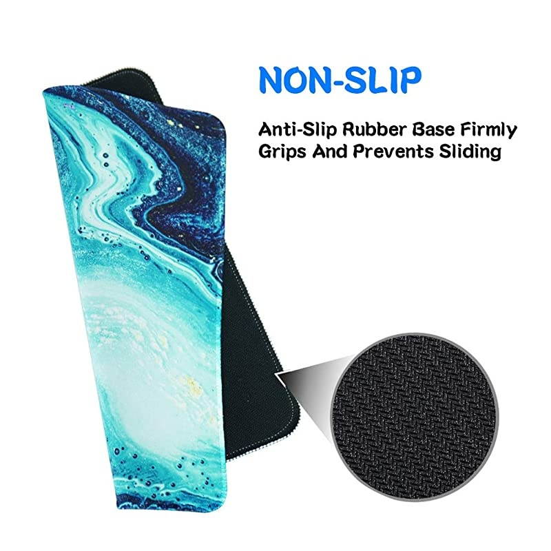 3 Pack Mouse Pad with Stitched EdgeComputer Mouse Pad with NonSlip Rubber BaseMouse Pads for Computers Laptop Mouse 102 x 82 inch 3Marble Crystal Quicksand 3 Pack