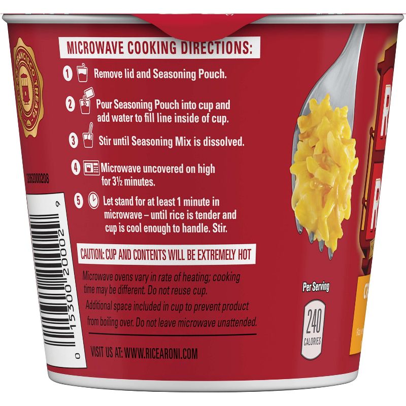 Rice A Roni Creamy Four Cheese Rice Cup - 2.25oz