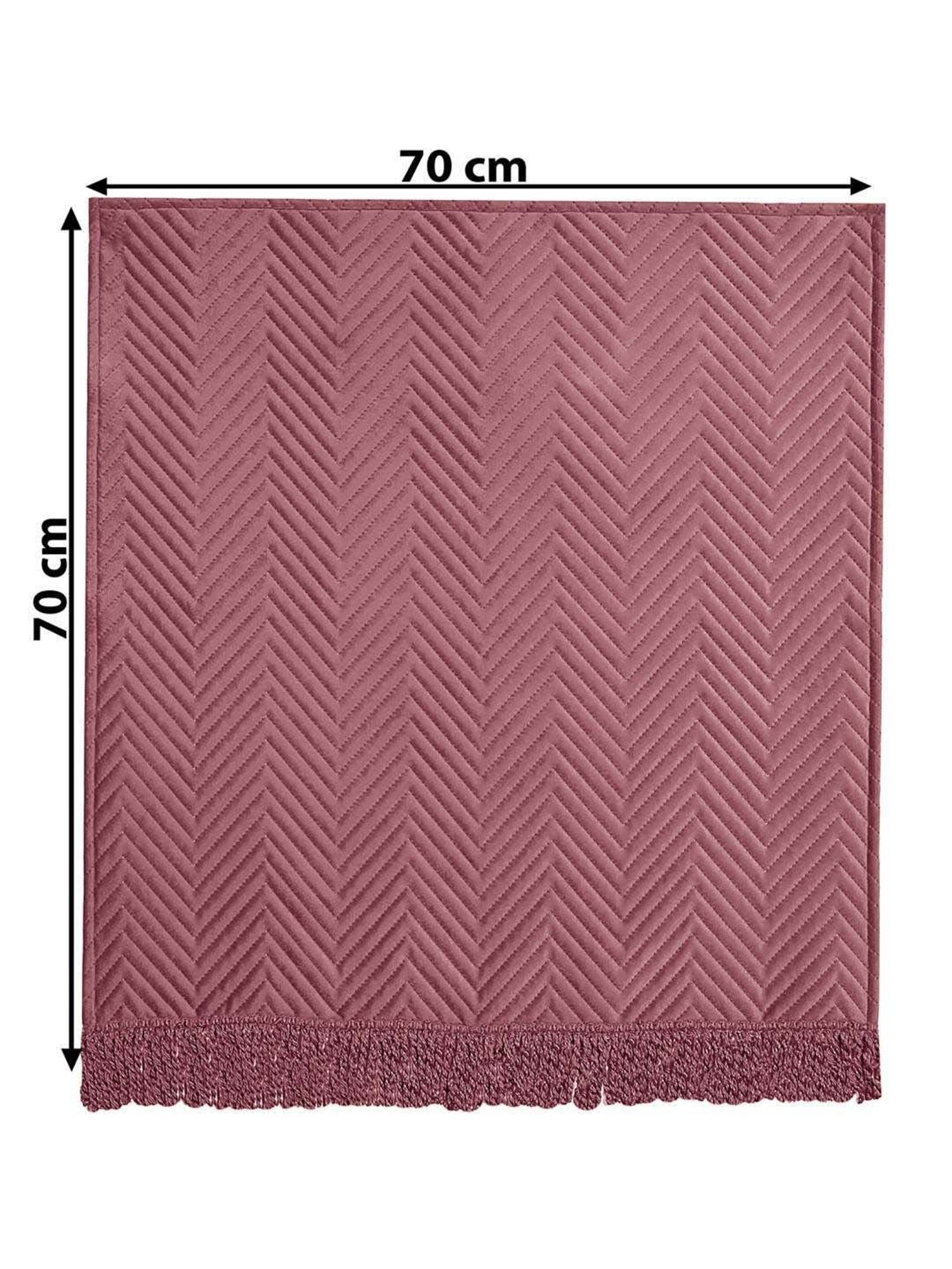 Saral Home Easy Living Peach Velvet Sofa Cover Set