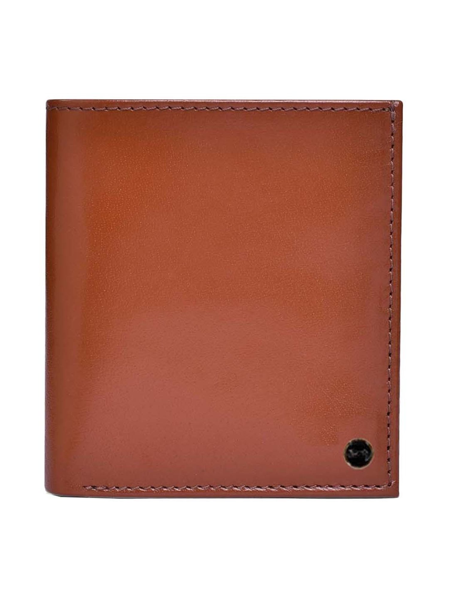 BELWABA Tan Casual Leather Bi-Fold Wallet for Men