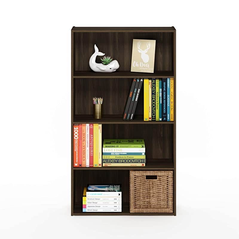 Pasir 4-Tier Open Shelf, Columbia Walnut