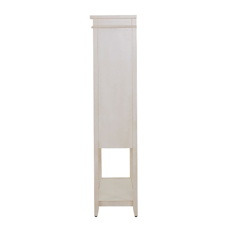 Aiden Lane Peluda Fold Out Bar Cabinet Antique White