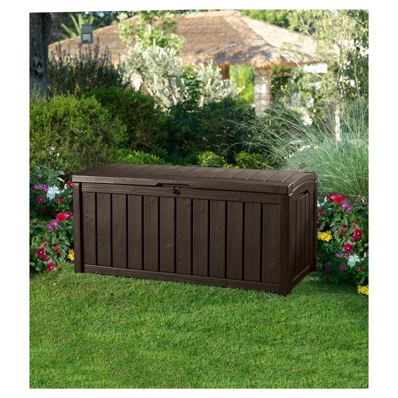 Glenwood 101 Gallon Outdoor Storage Box - Brown - Keter