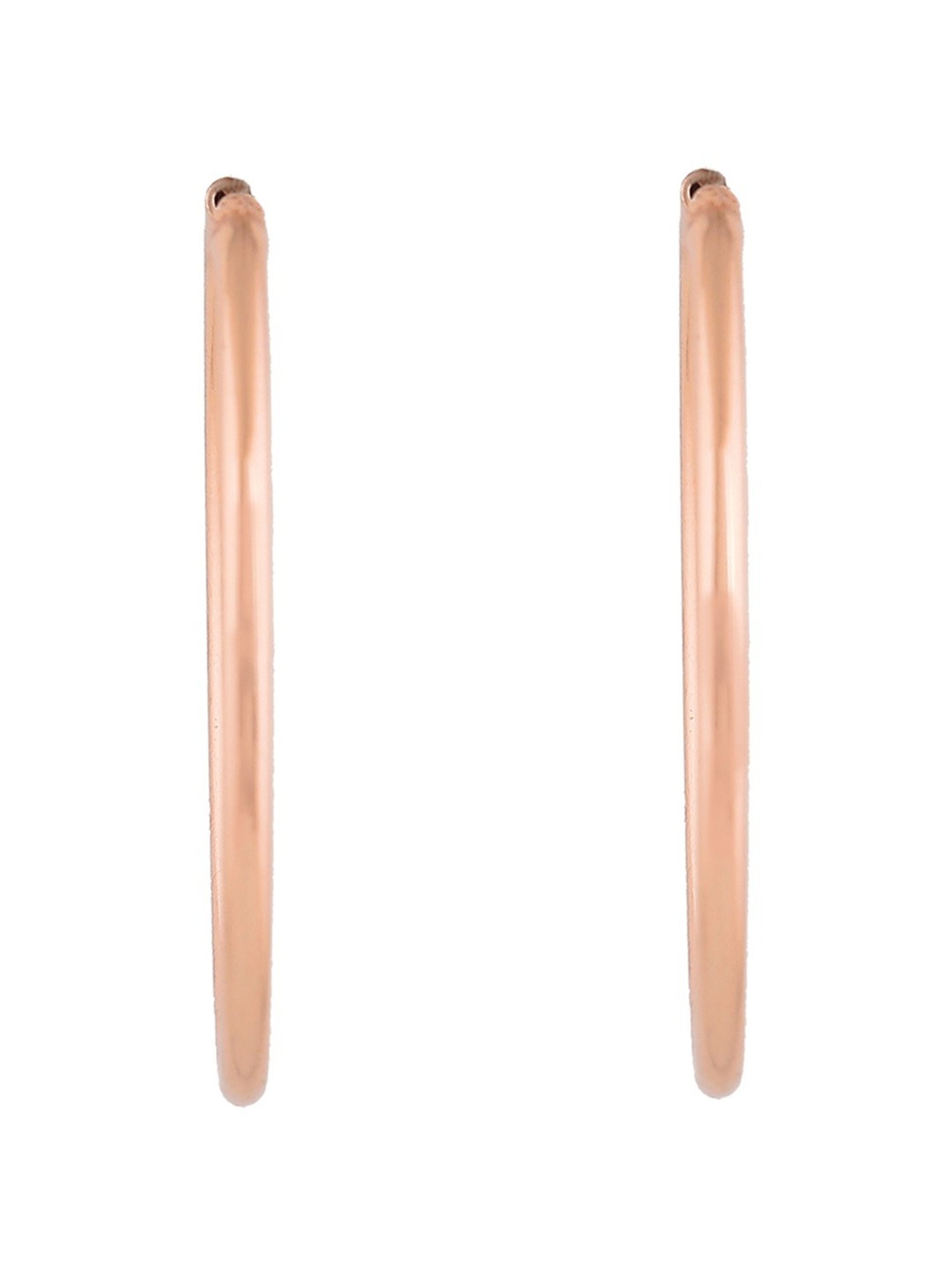 Estele Rose Gold-Plated Trendy Hoop Earrings