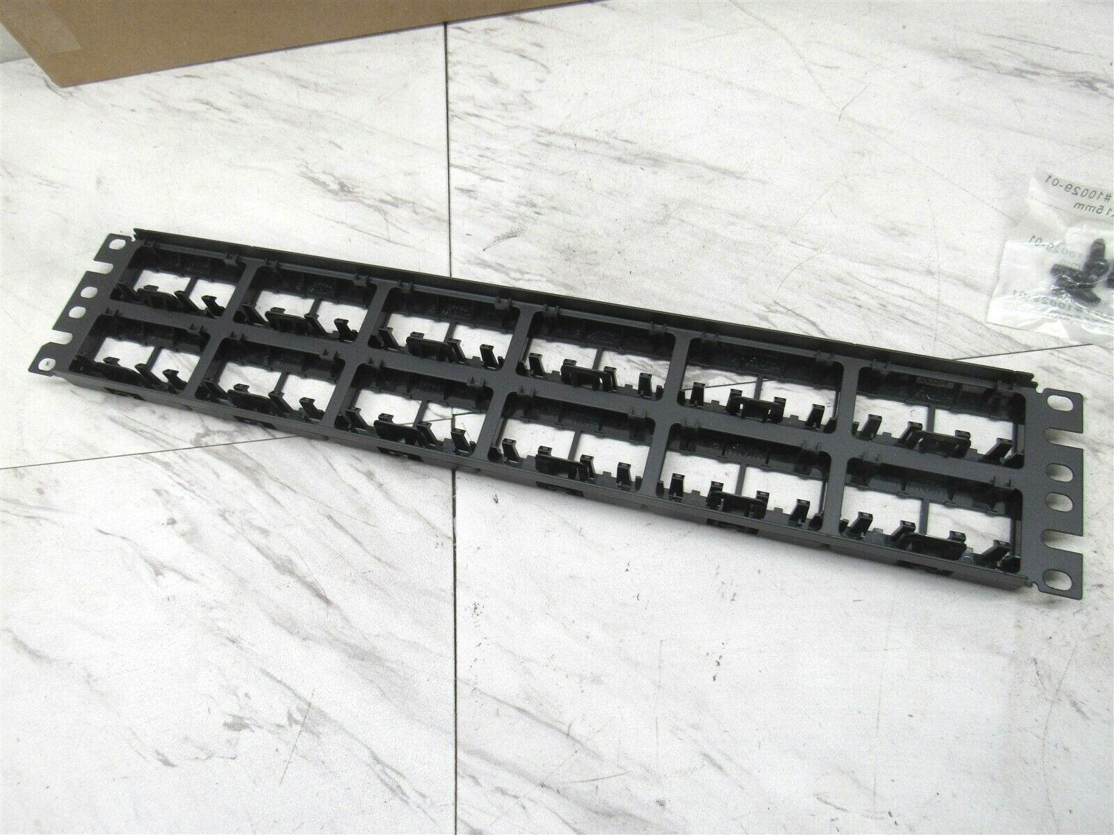 Panduit CPP48WBLY 48 Port Flat Patch Panel Black