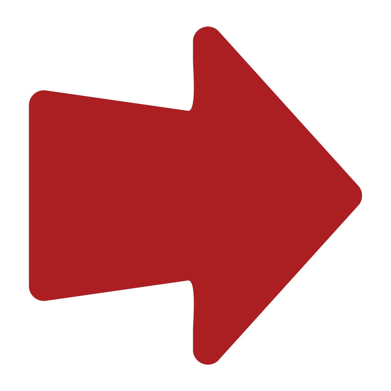 LiteMark 4 Inch Orange Round Arrow Decals - Pack of 18