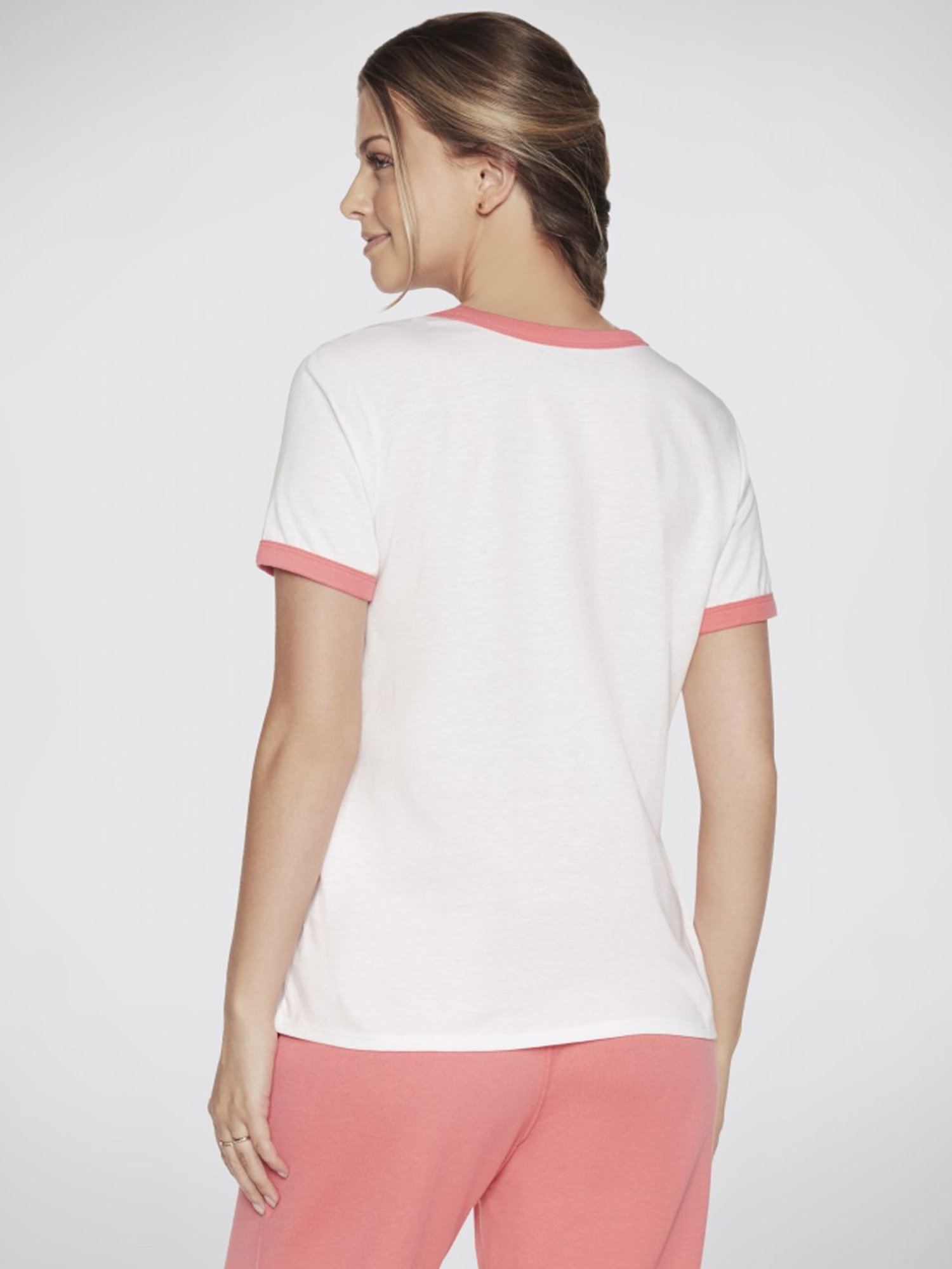 Skechers White Graphic Print T-shirt