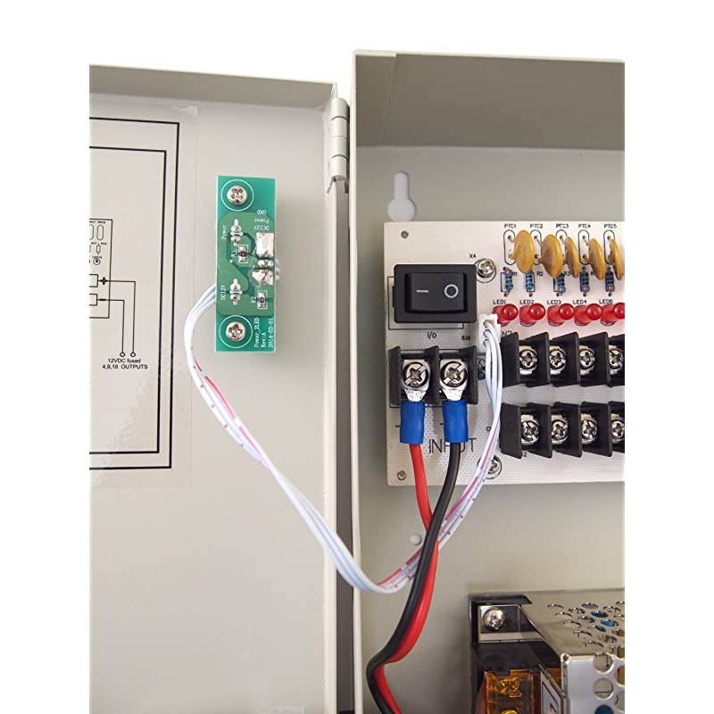 Power Box 18 Ch Channel 12V DC 10 A Power Supply Switch Box for CCTV DVR Security Camera