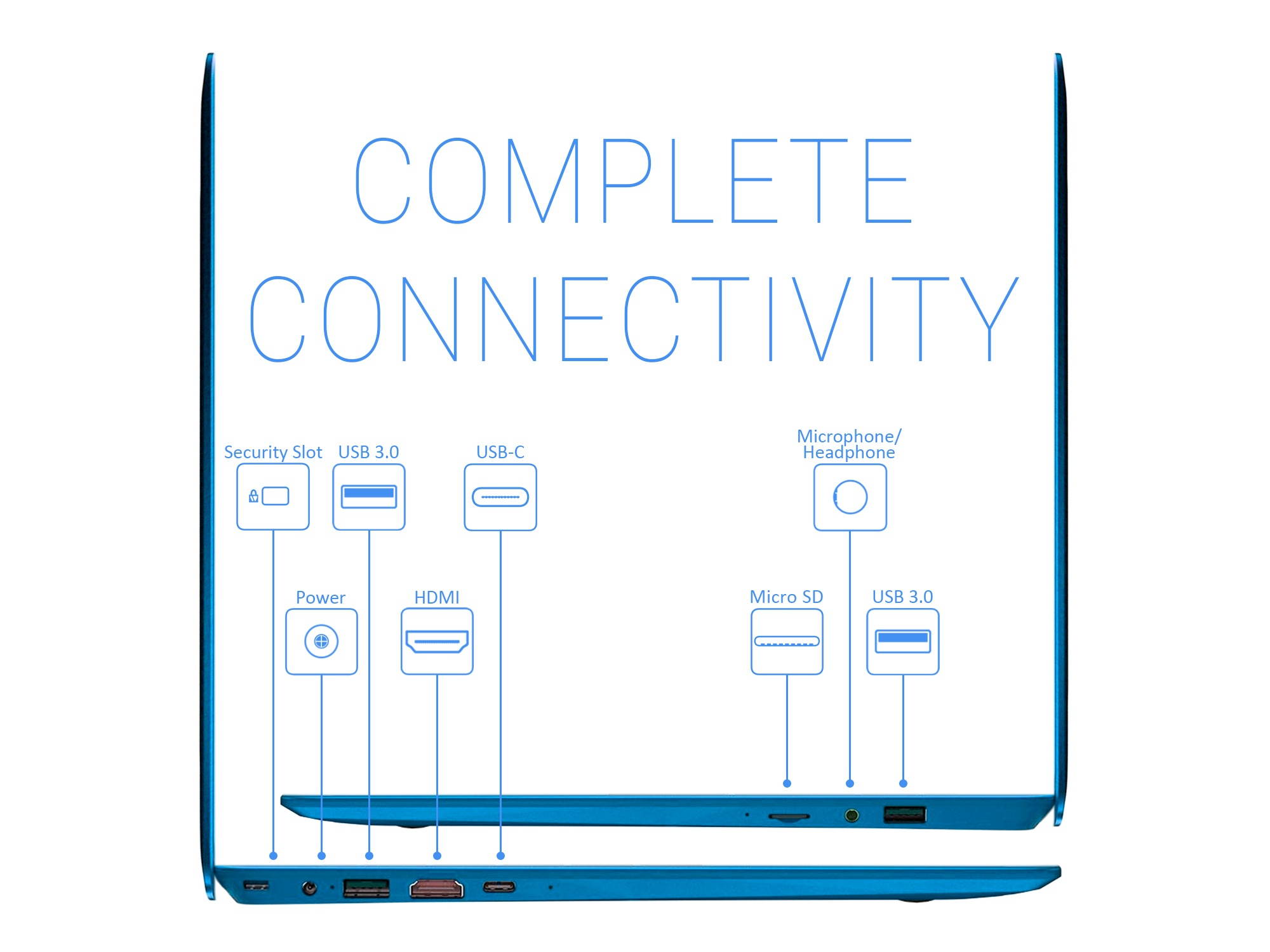 Gateway Ultra Slim Notebook, 15.6" IPS FHD Display, AMD Ryzen 5 3450U Upto 3.5GHz, 8GB RAM, 256GB SSD, Vega 8, HDMI, Card Reader, Wi-Fi, Bluetooth, Windows 10 Home (GWTN156-4BL)