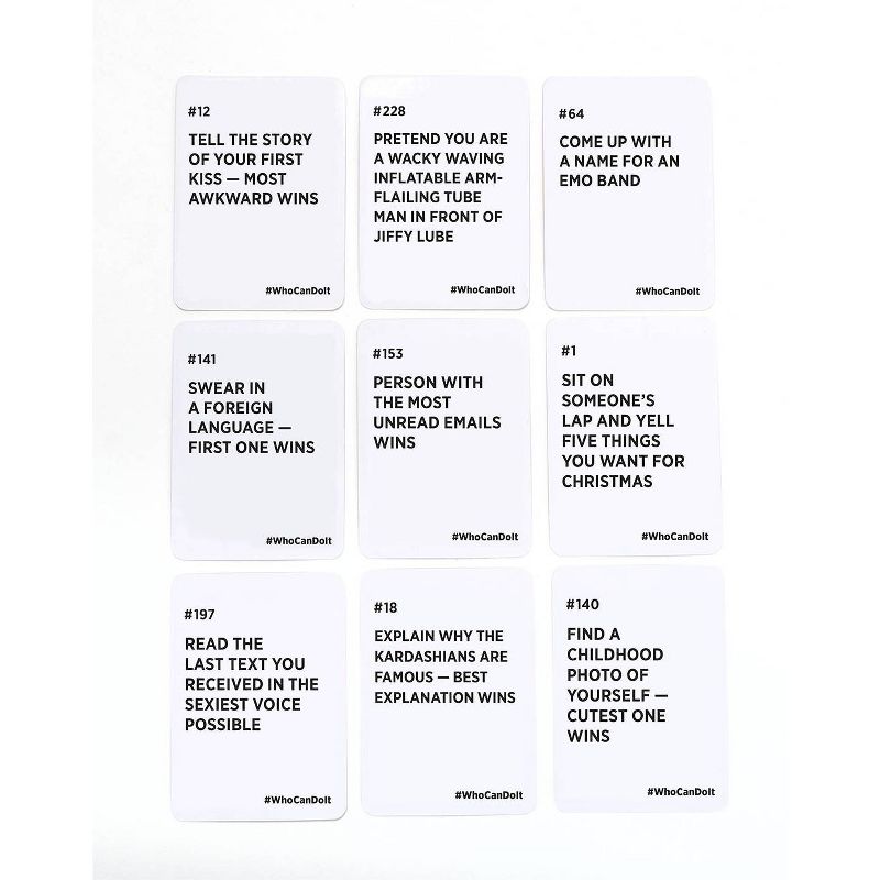 Who Can Do It Party Game