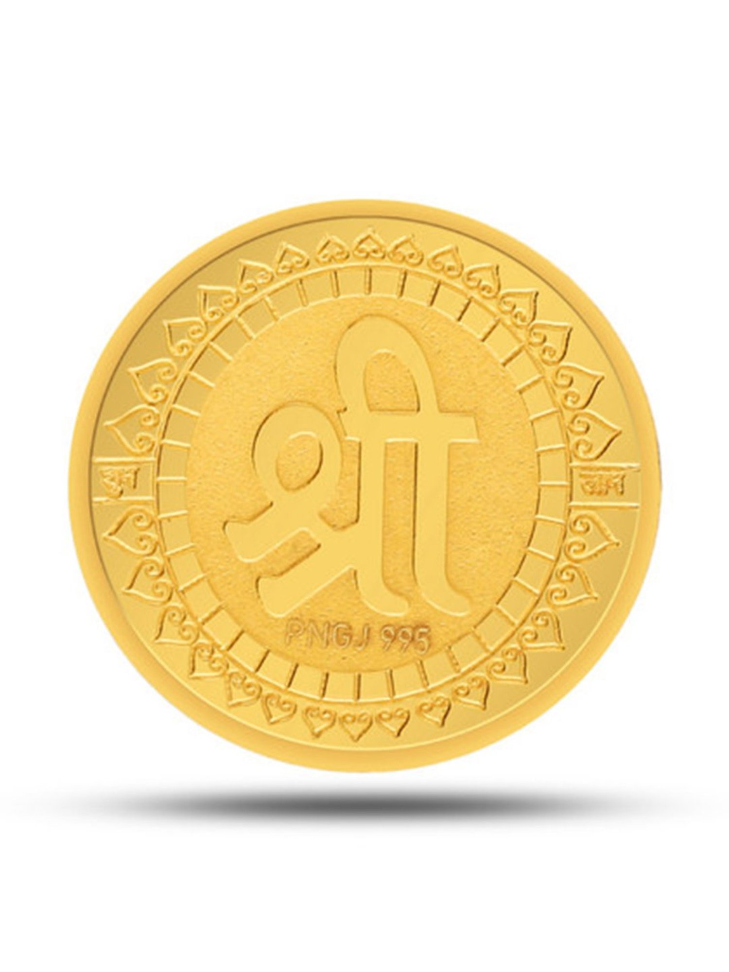 P.N.Gadgil Jewellers Laxmi Shree 24k (995) 1gm Yellow Gold Coin