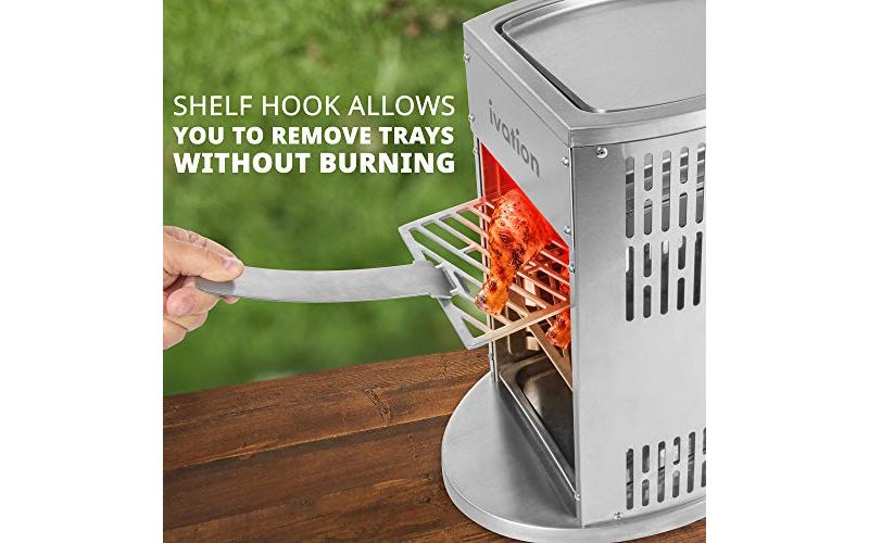 Ivation Propane Infrared Steakhouse Grill Broiler Heats to 1500&deg;F