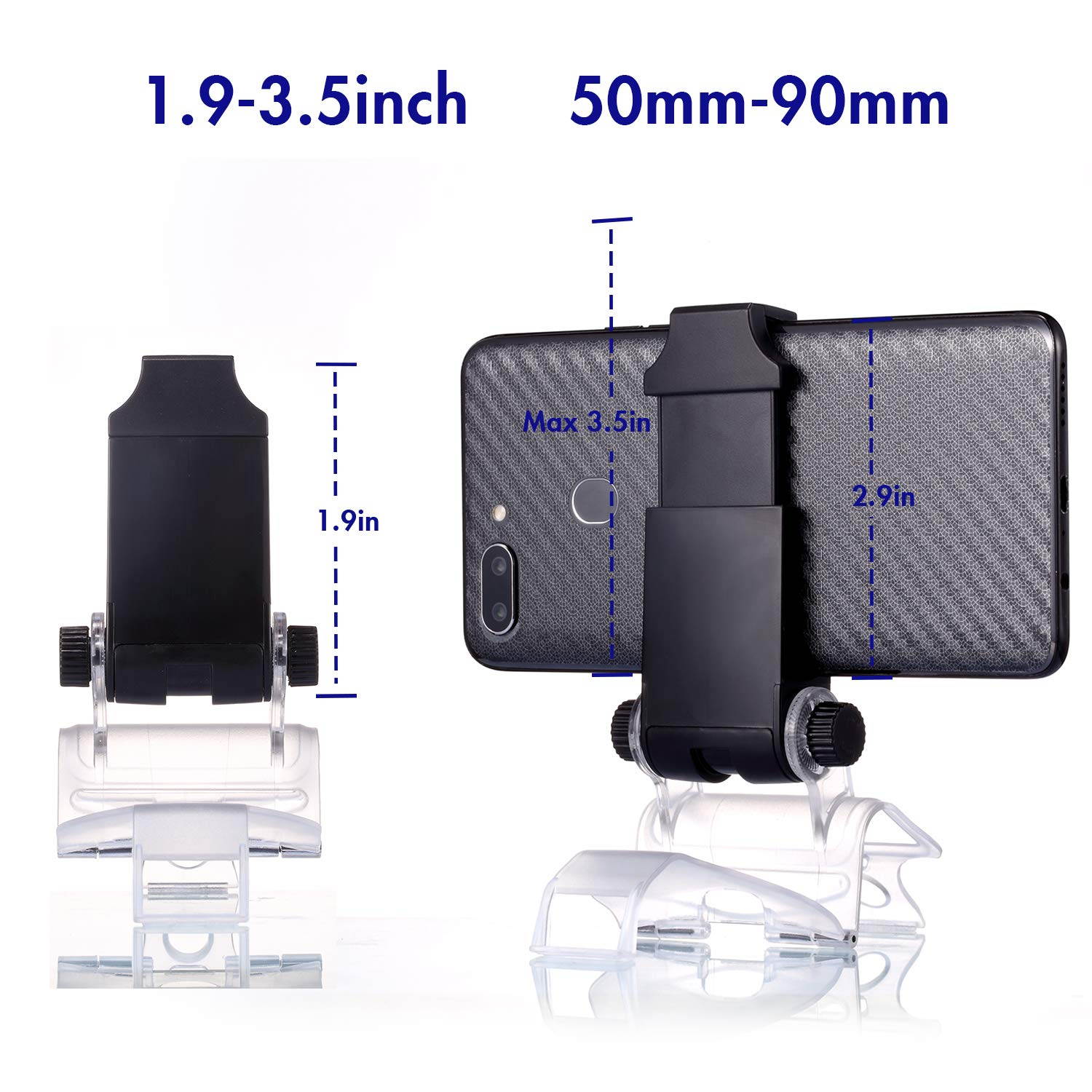 2 Pack PS4 Controller Phone Clip, PS4 Slim Pro DualShock 4 Controller Grip for Android Smart Phone, 180 Degree Gaming Holder Mount Stand Bracket for Playstation 4 Game Controller 6 in Samsung