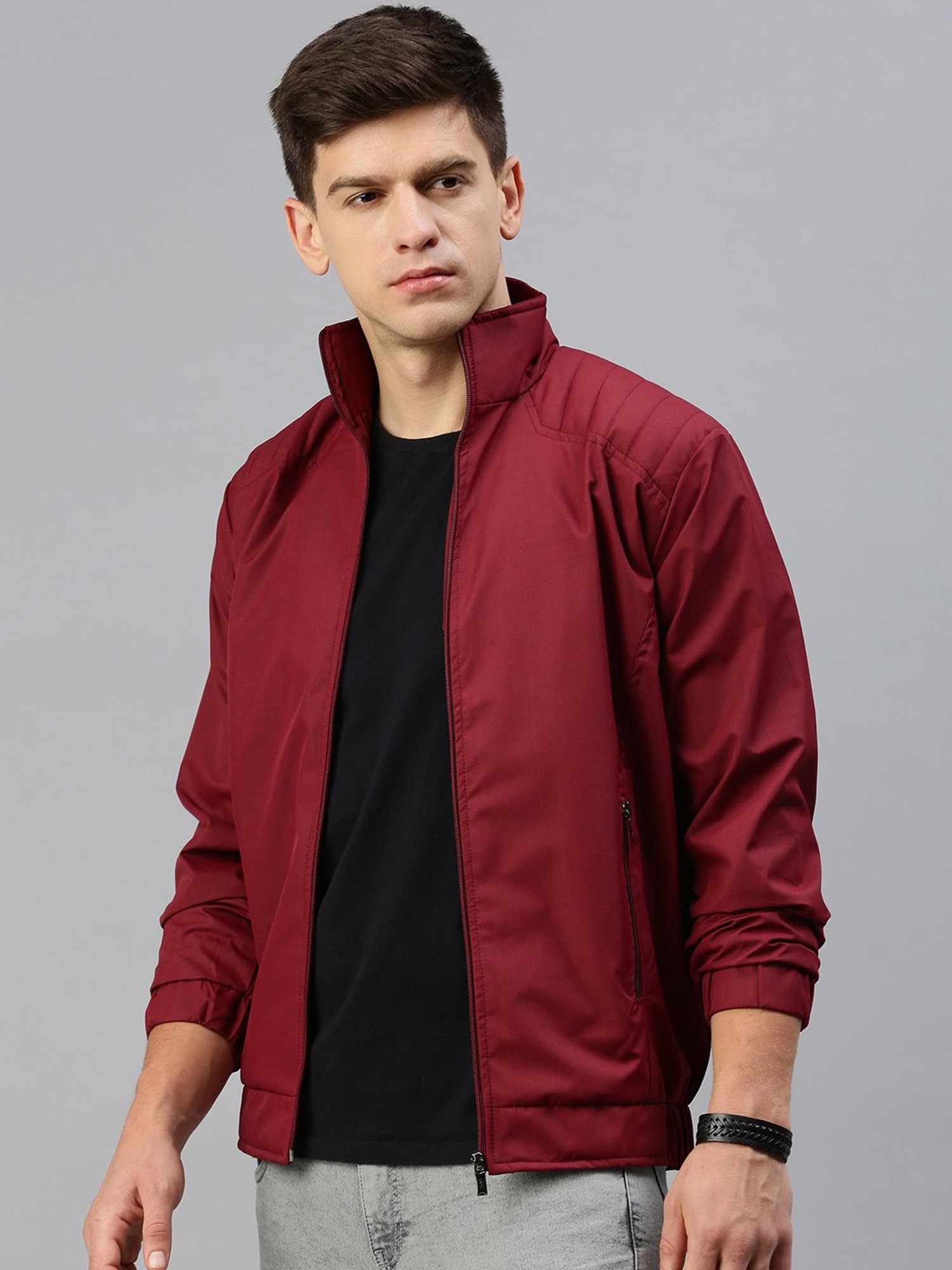 Hummel Blue Regular Fit Solid Jacket