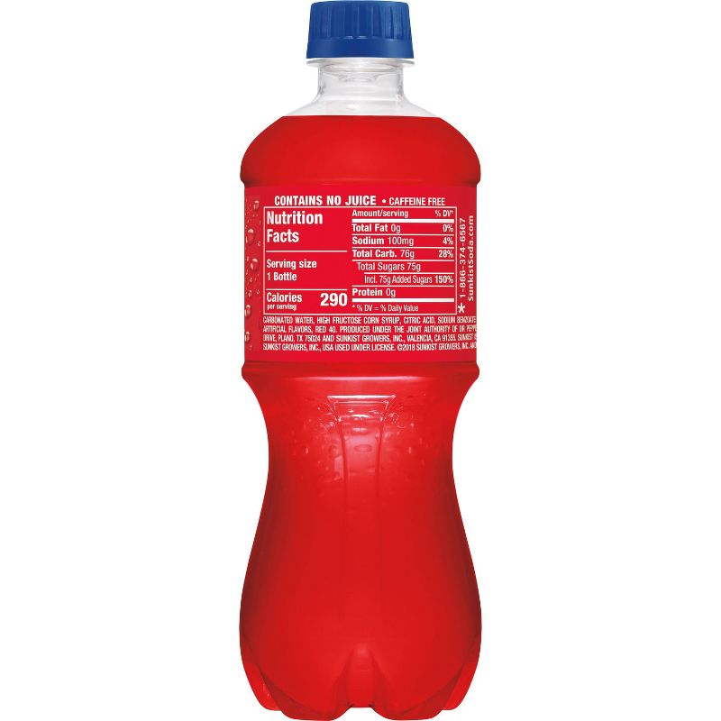 Sunkist Strawberry Soda - 20 fl oz Bottles