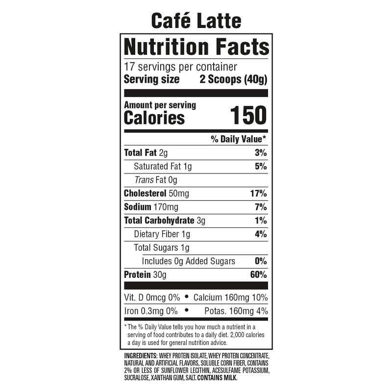 Premier Protein Powder - Cafe Latte - 23.9oz