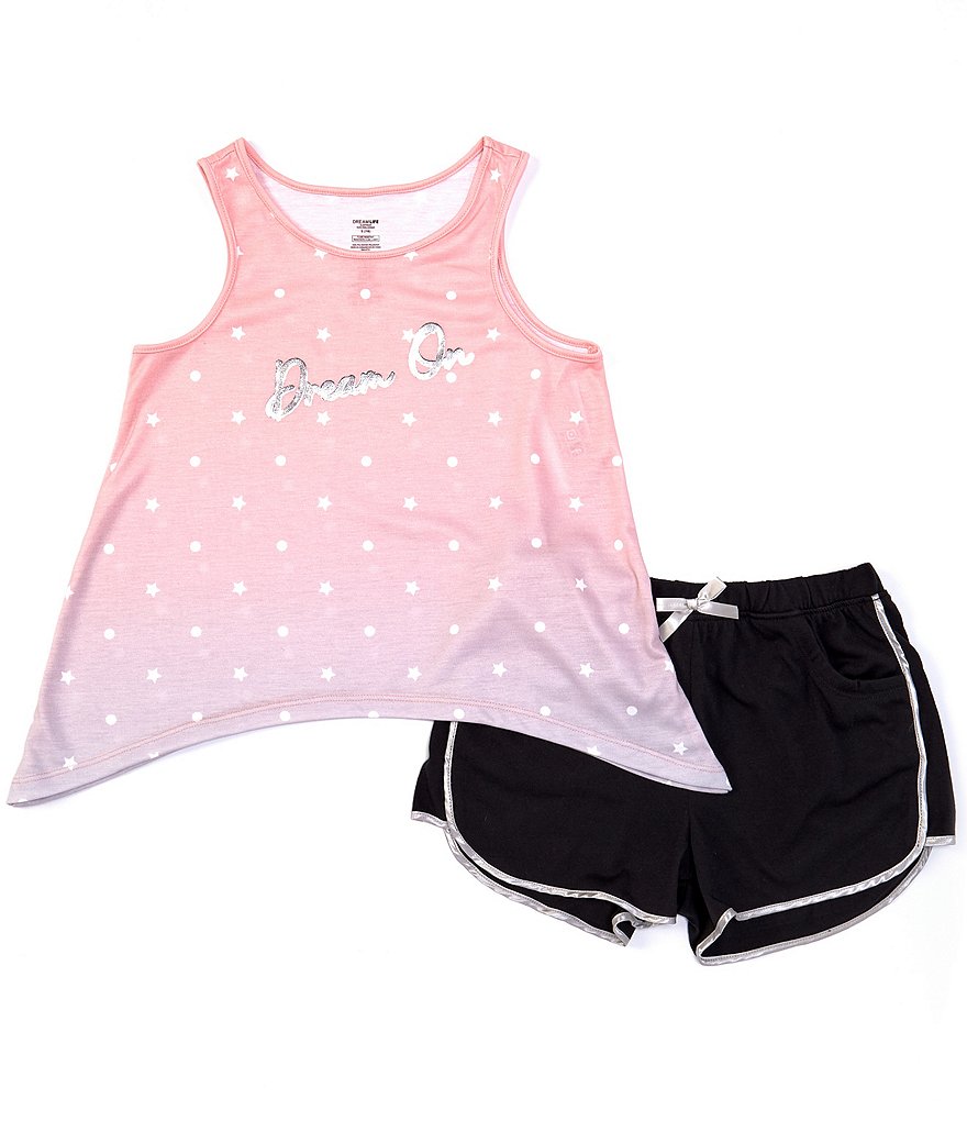 Dream Life Big Girls 7-16 Dream On Ombre 2-Piece Pajamas Set