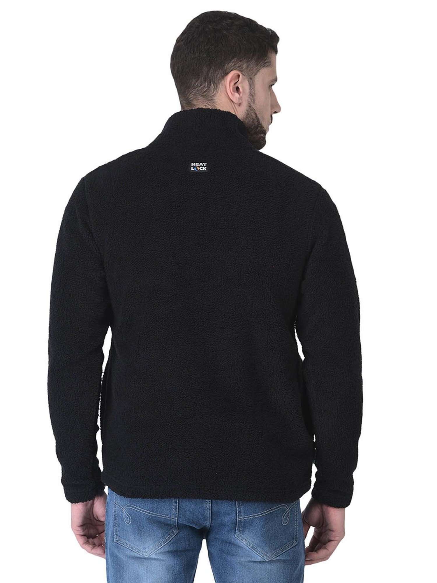 Woodland Black Regular Fit Regular Fit Sweater