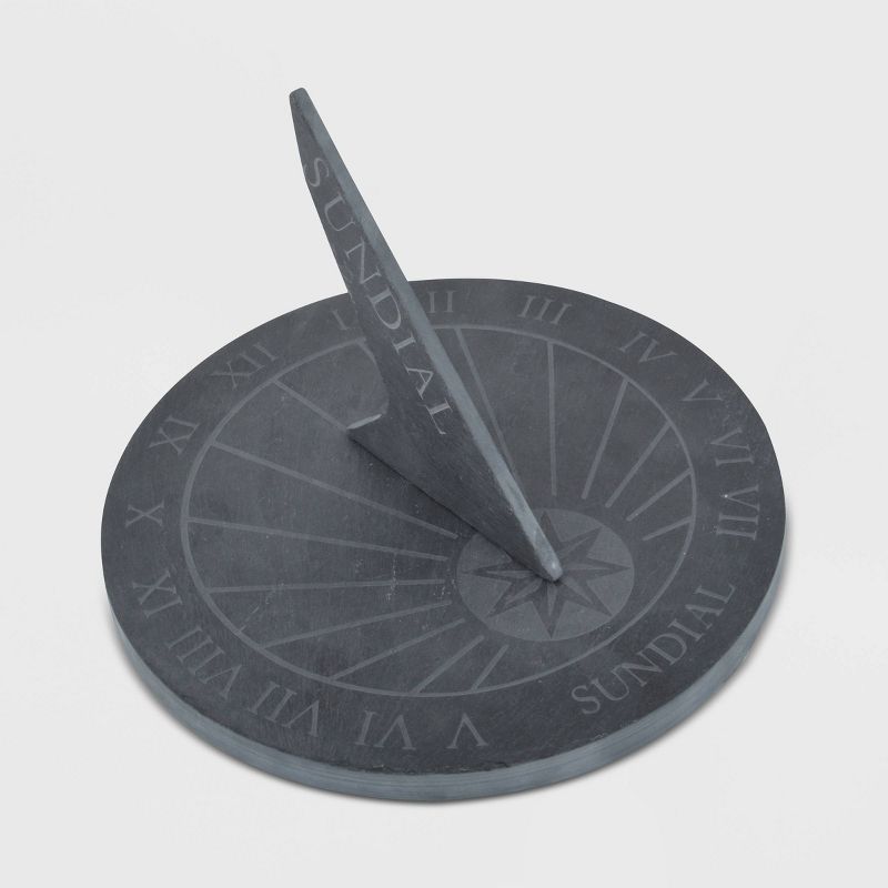 10" Slate Sundial Black - Esschert Design