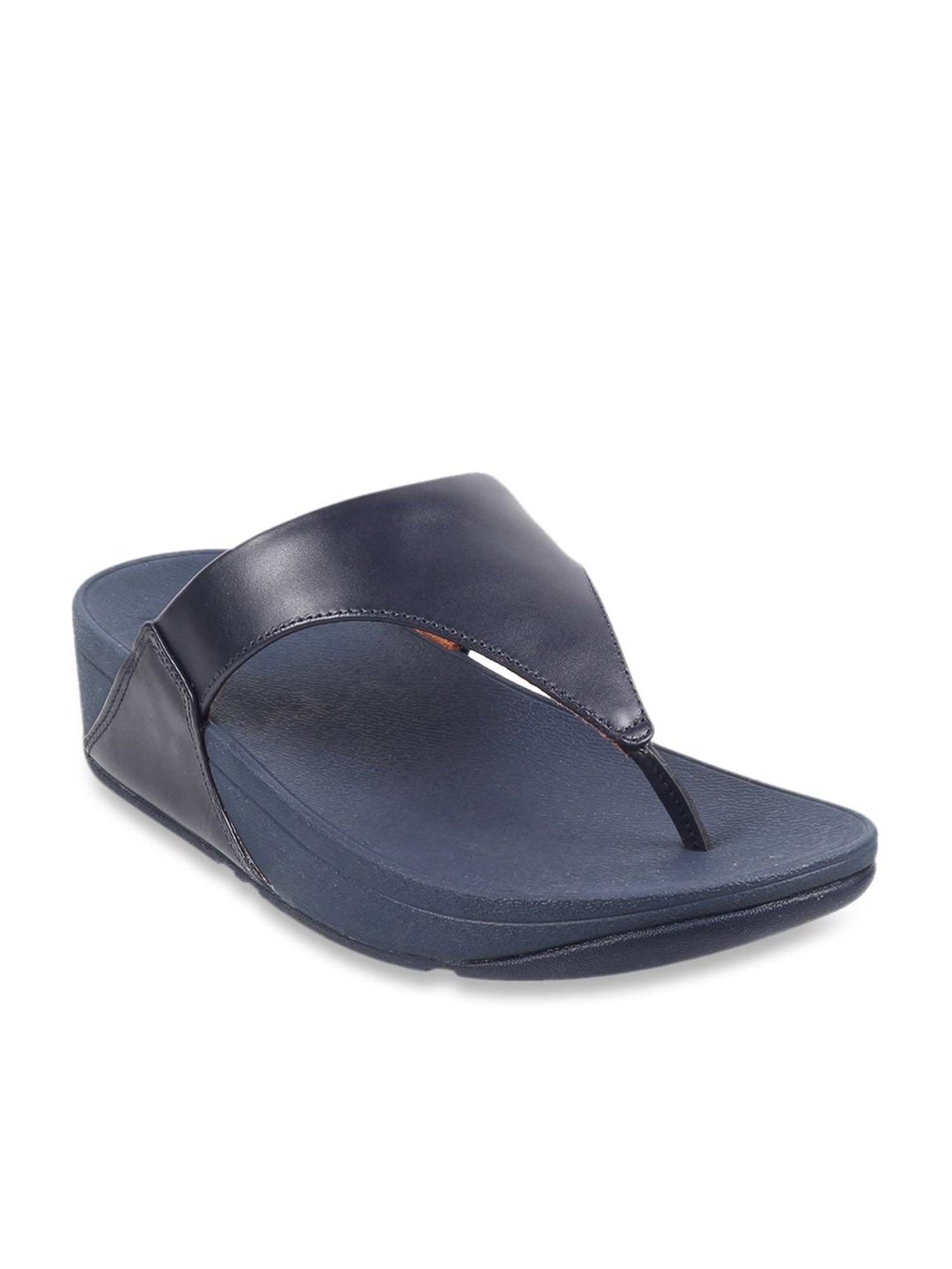 FitFlop Women's Blue Thong Wedges