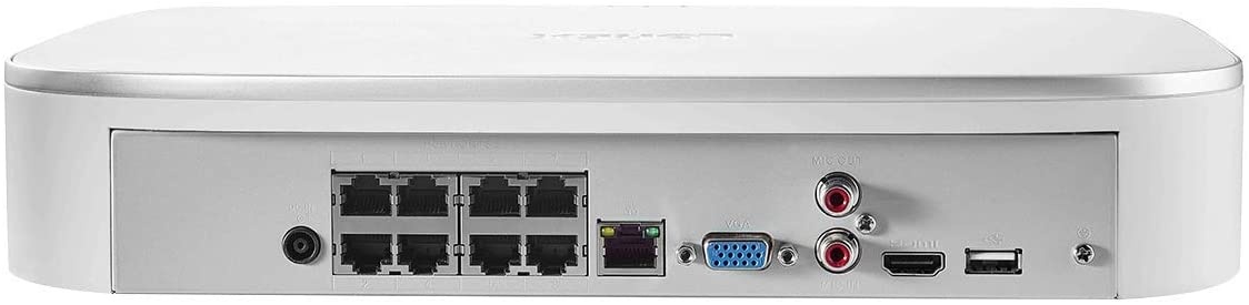 Lorex N4K2SD-86WD 4K Smart Deterrence Surveillance System Featuring N842A82 2TB 4K Fusion NVR and 6 E892DD 4K Two-Way Audio Smart Motion Detection Dome Cameras