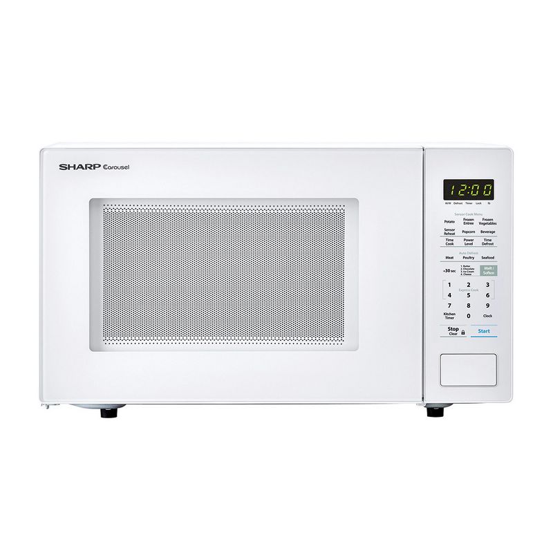 Sharp SMC1441CW Countertop Microwave Oven 1.4 cu. ft. 1000 Watts, White (Certified Refurbished)