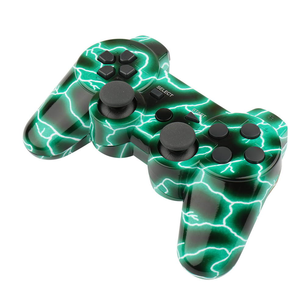 CHENGDAO PS3 Controller Wireless Dual Shock Gamepad for Sony Playstation 3 with Charging Cord (Army green )