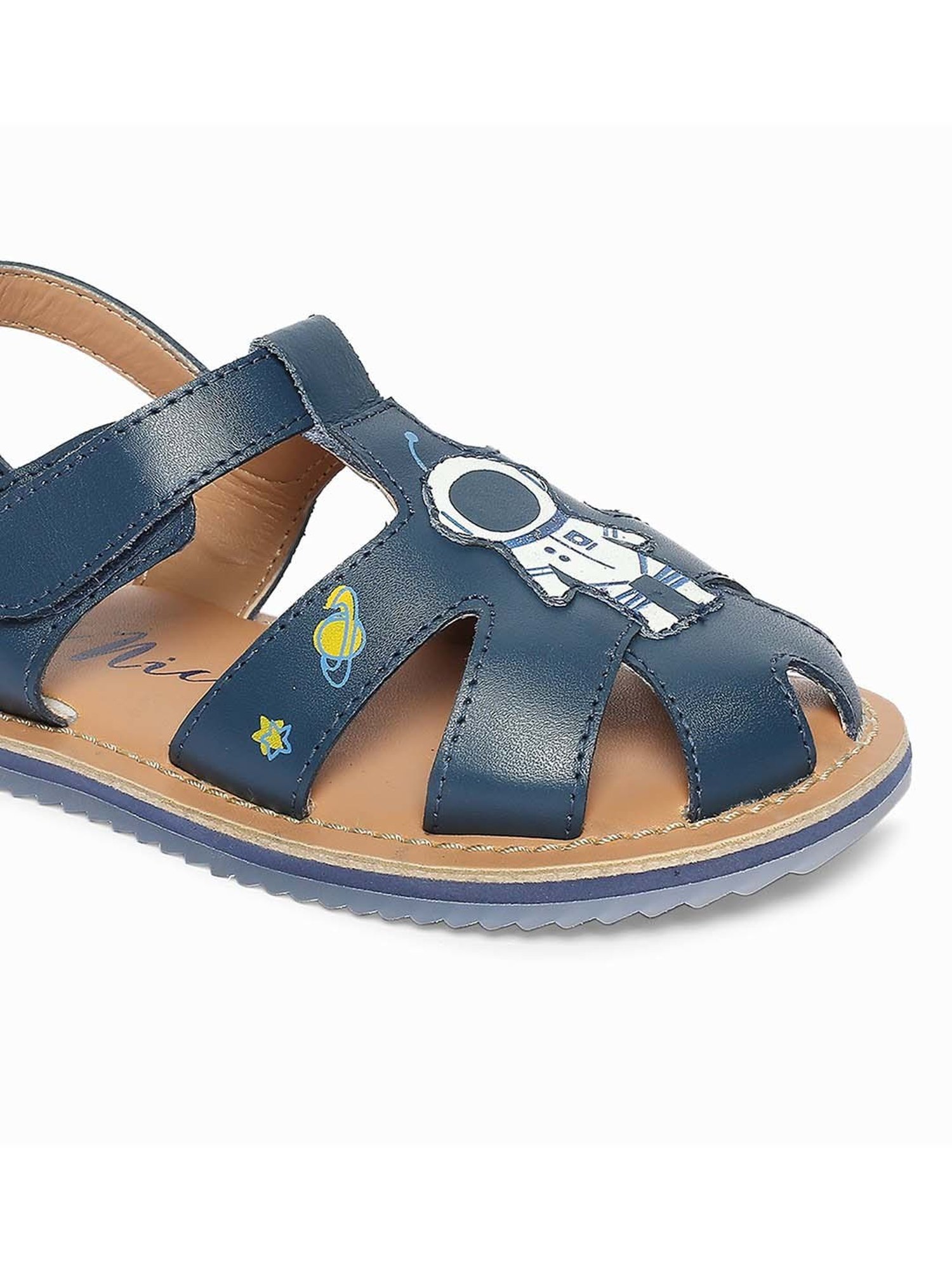 Aria Nica Kids Astro Blue & Beige Casual Sandals