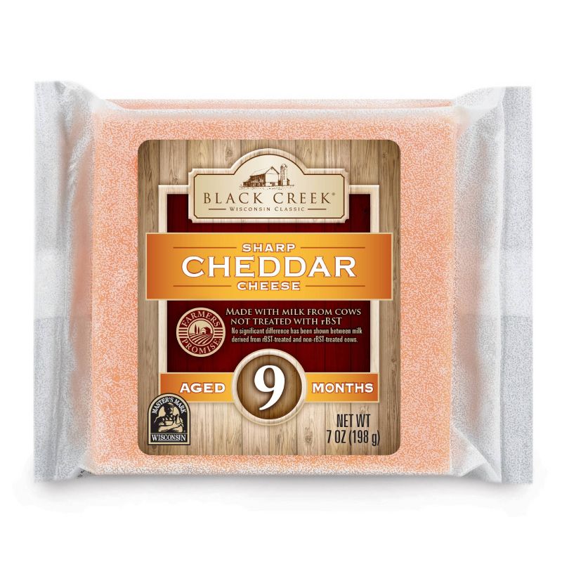 Black Creek Sharp Cheddar Cheese Aged 9 Months - 7oz