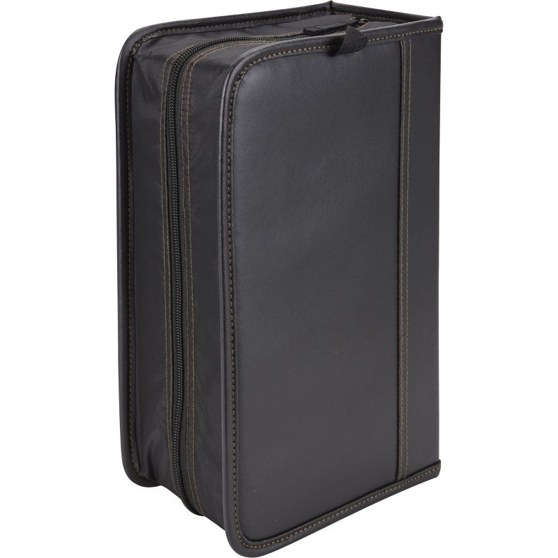 Case Logic 136 Capacity CD Wallet - Wallet - Faux Leather - Black - 136 CD/DVD