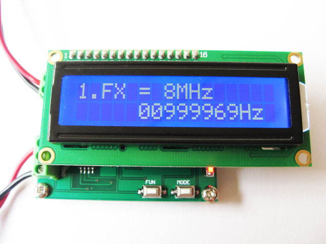 WWH-1pc HZ210 frequency meter high frequency 2MHz-2GHz / low frequency 0-8MHz +  counter