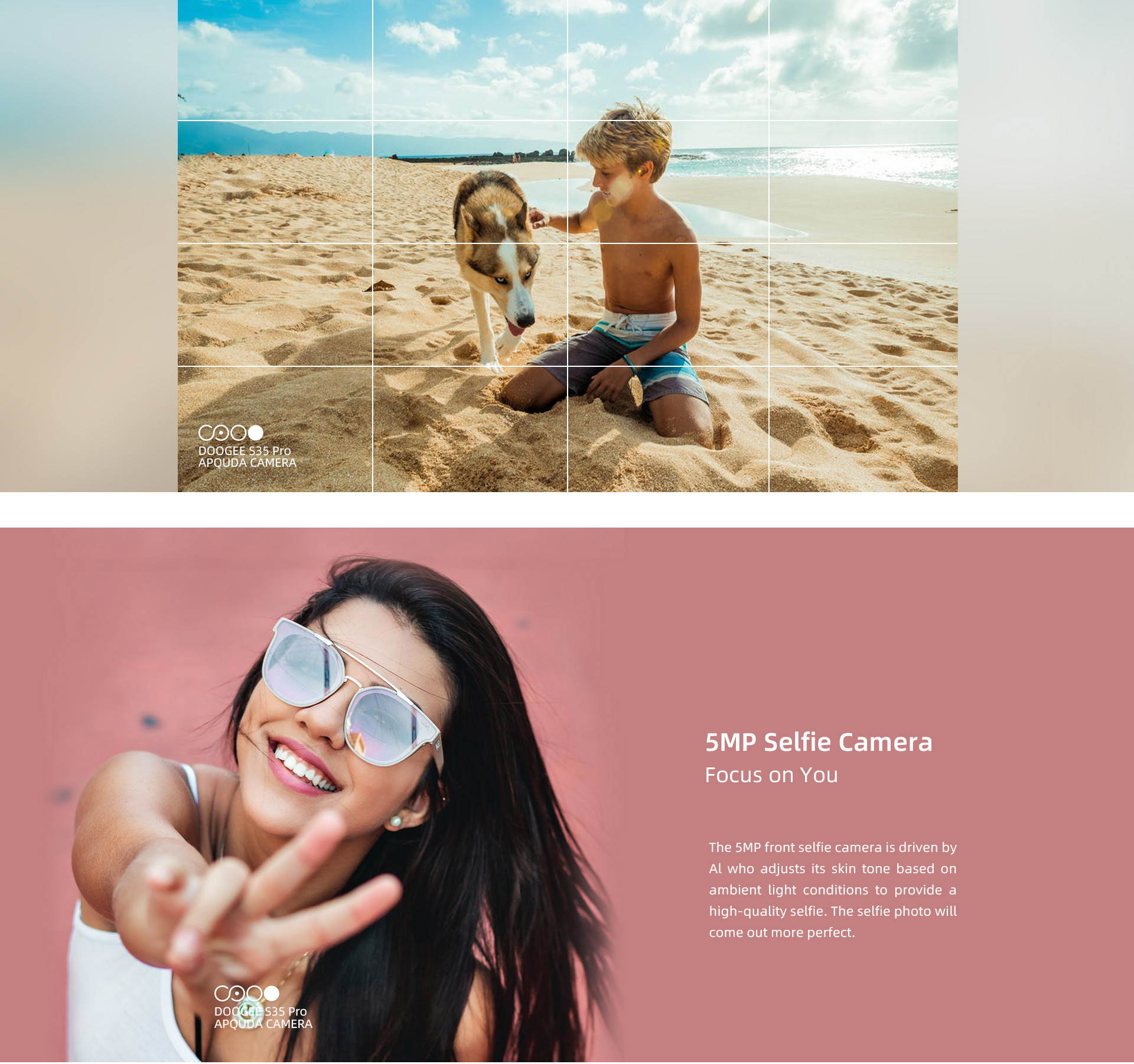 DOOGEE S35 Pro Smartphone, Android 10.0, Quad Core, 4GB + 32GB, IP68 Water Resistant, Triple IA Rear Camera, 4350mAh