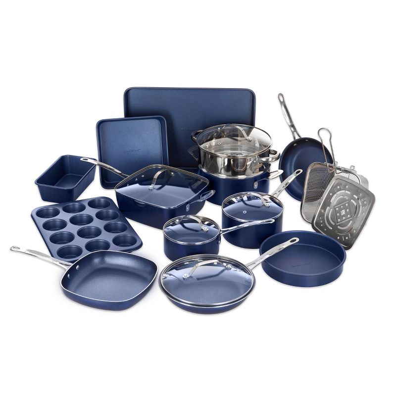 Granitestone Blue 20pc Cookware/Bakeware Set