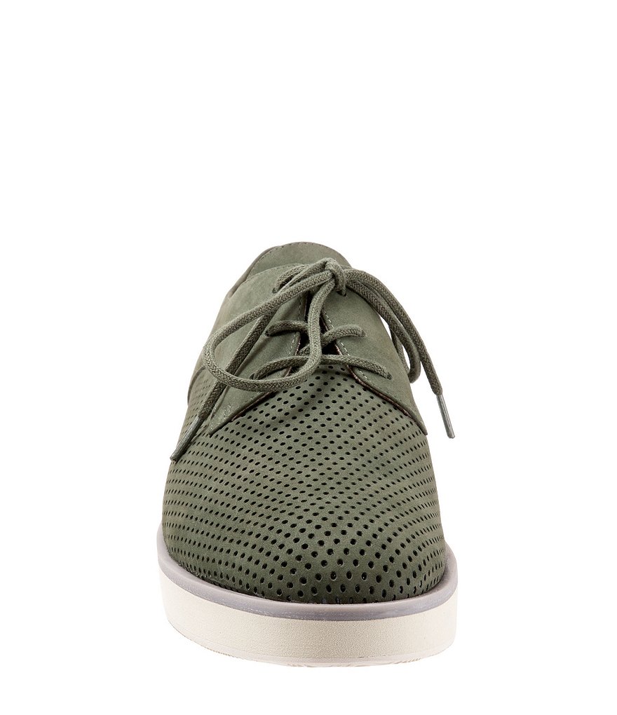 SoftWalk Willis Perforated Suede Platform Oxfords