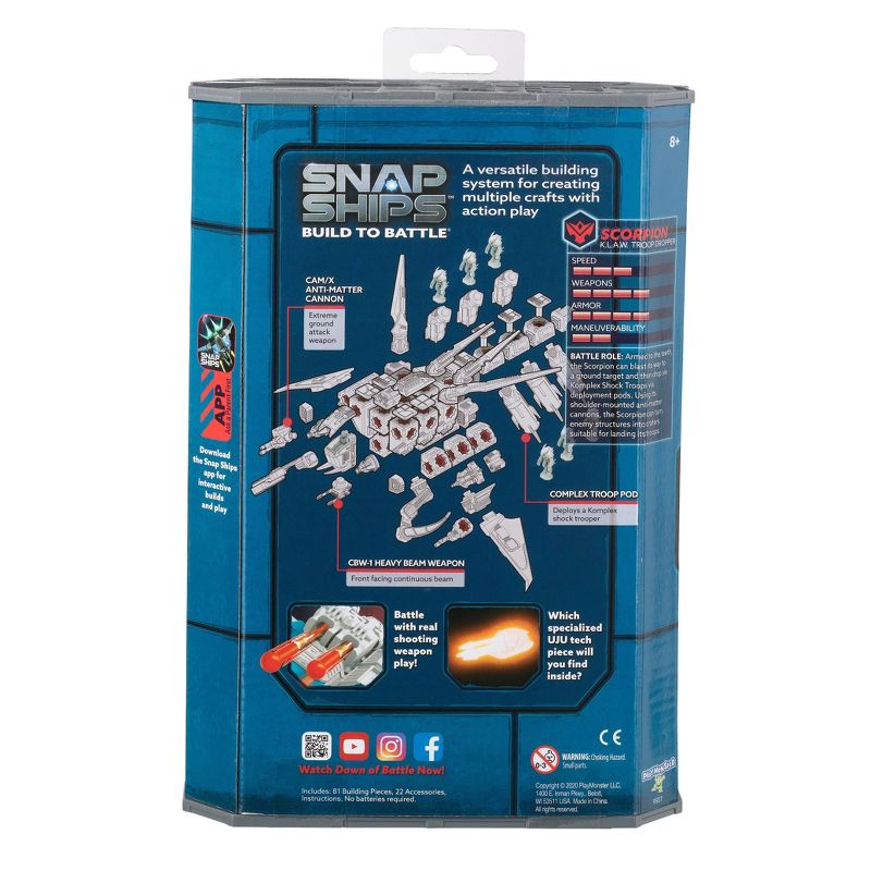 Snap Ships Scorpion K.L.A.W. Troop Dropper