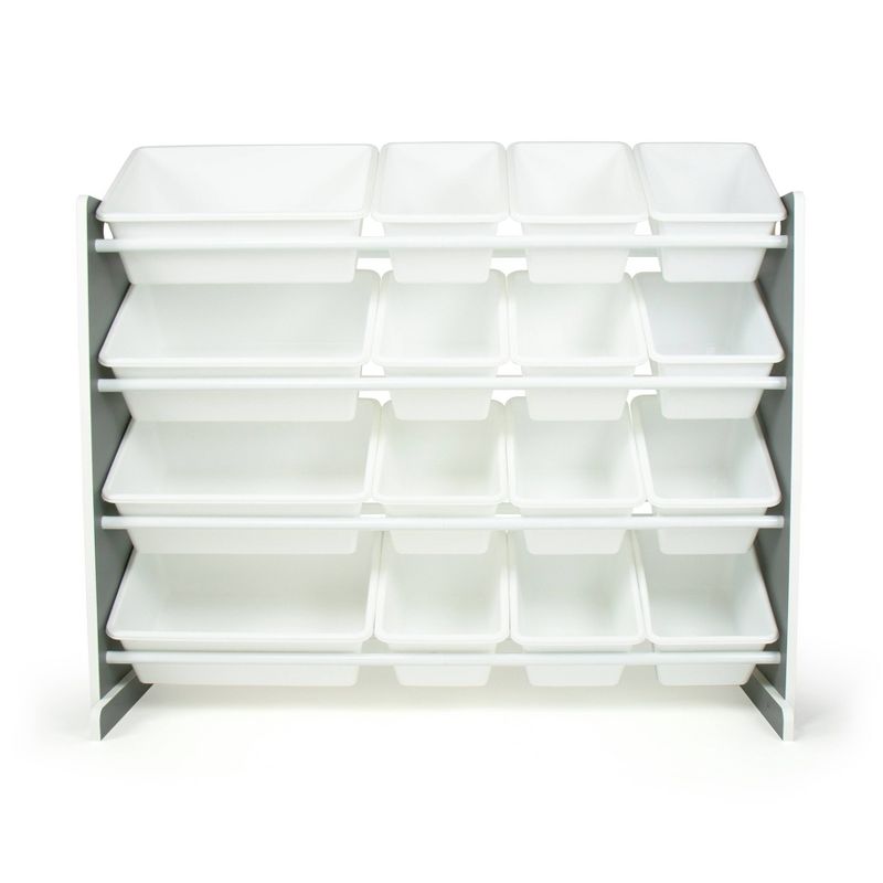 Soho Toy Storage Organizer with 16 Storage Bins Gray/White - Humble Crew
