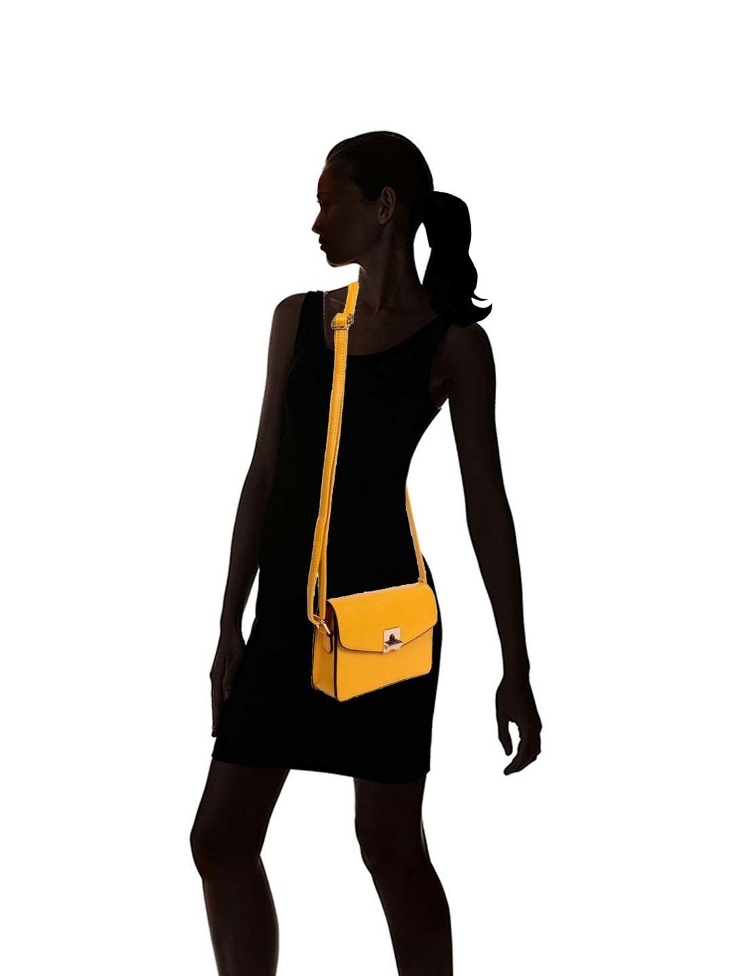 PERQUISITE STEPHANIE Brown Solid Small Sling Handbag