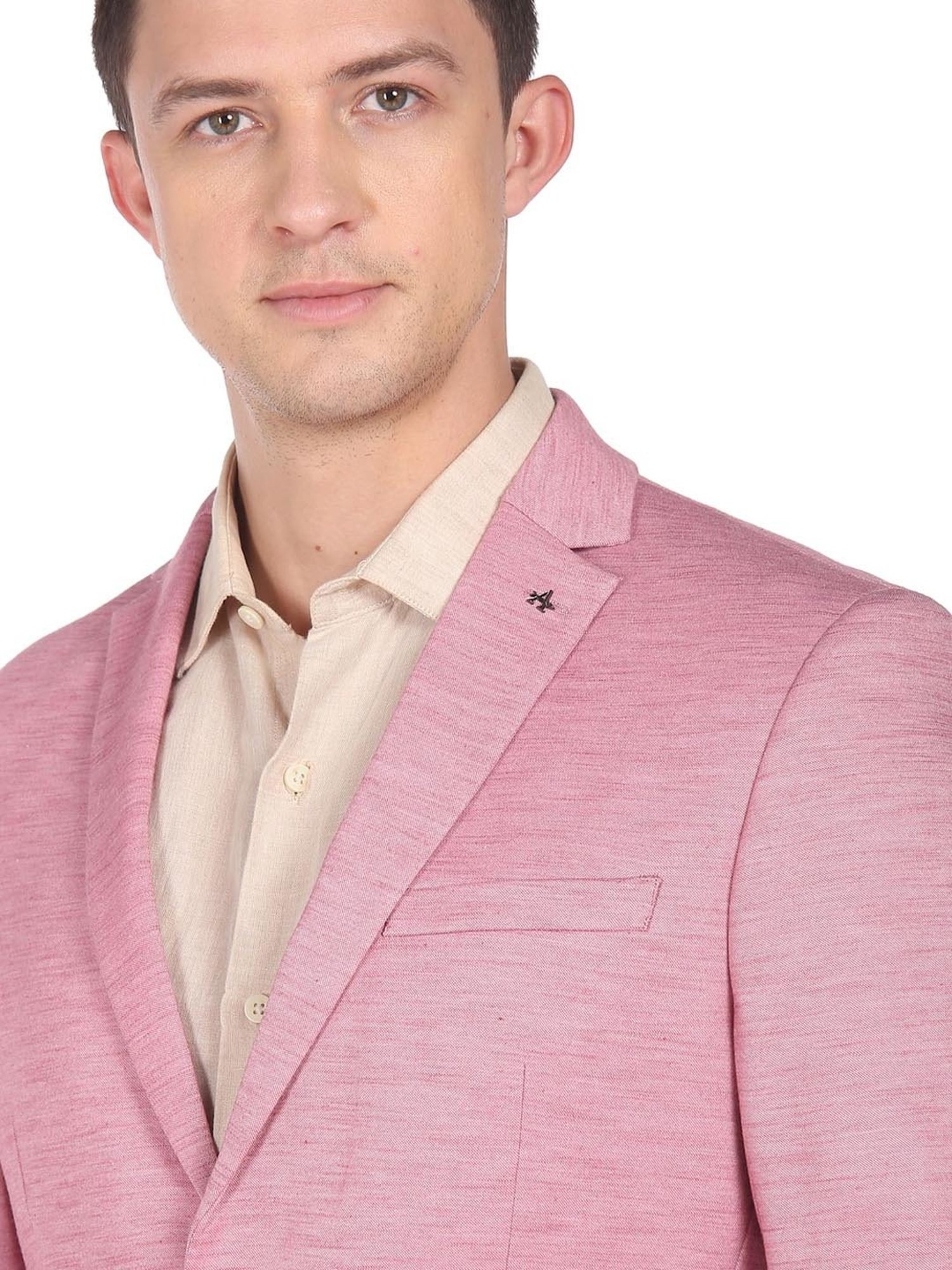 Arrow Pink Slim Fit Blazer