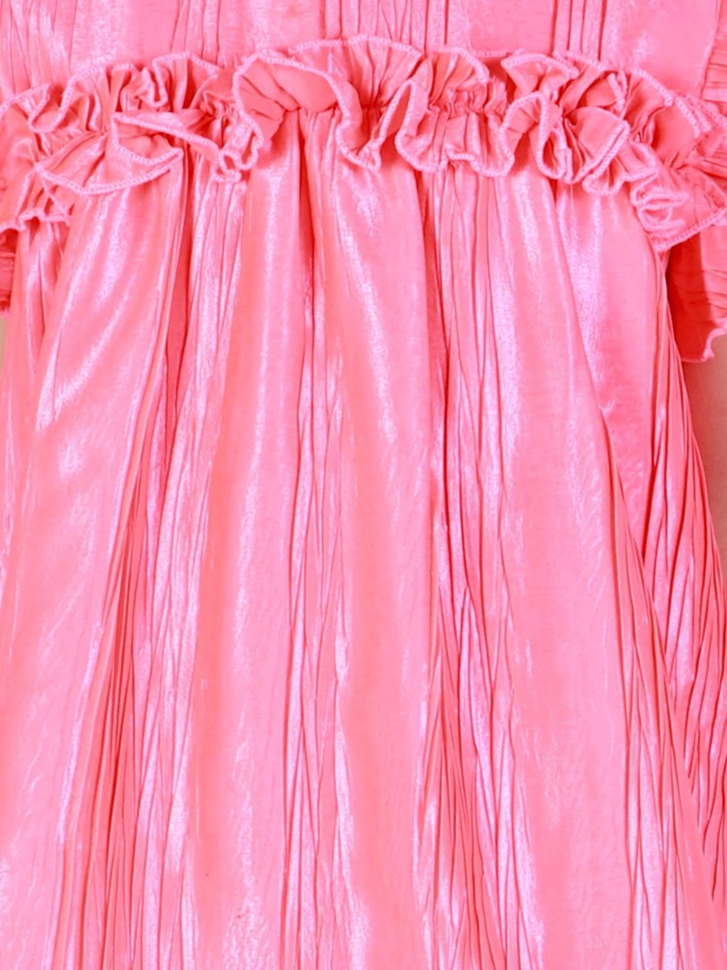 KidsDew Pink Textured Pattern Casual Dress