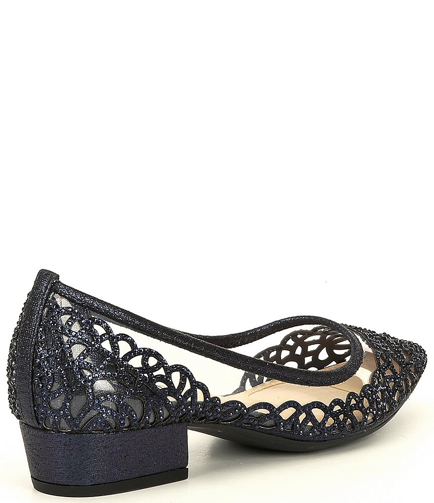 Pelle Moda Berlin Glitter Ankle Strap Pumps