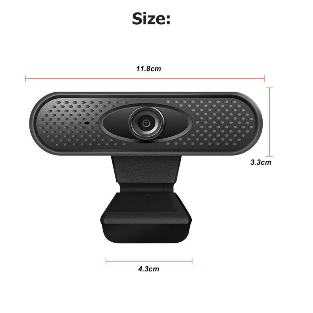 Widescreen Video Work Home Accessories 1080P Webcam Built-in HD Microphone Manual Focus USB Beauty Web Camera for PC