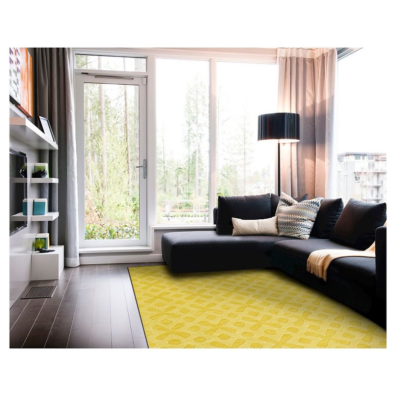 8'X11' Geometric Woven Area Rugs Yellow - Weave & Wander