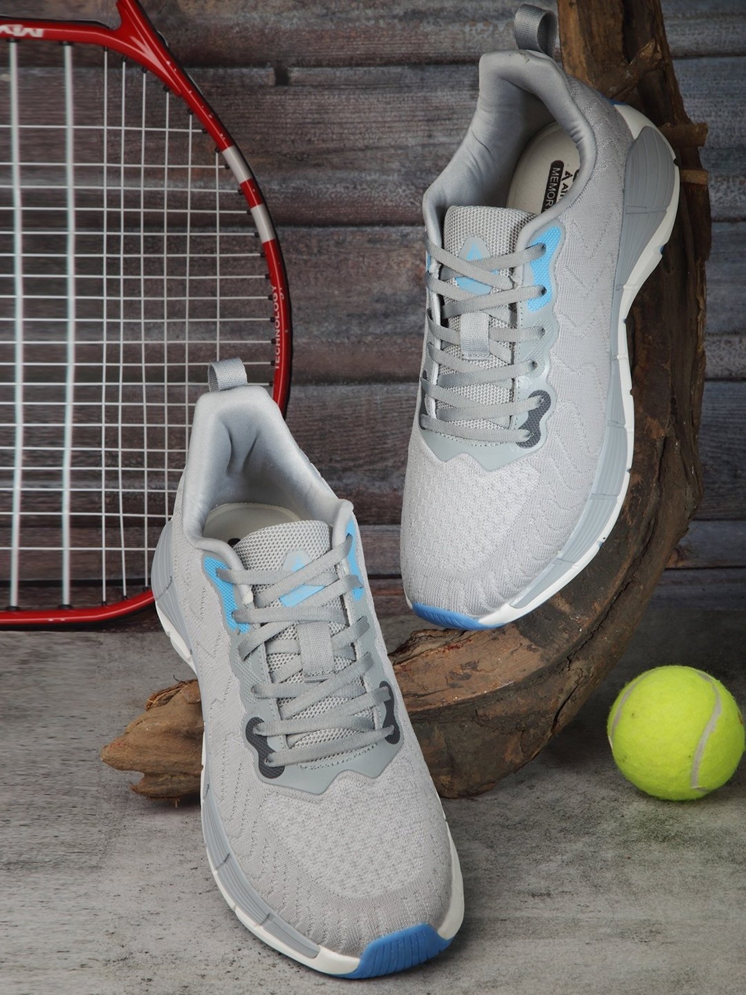 Action Men's Light Grey Running Shoes