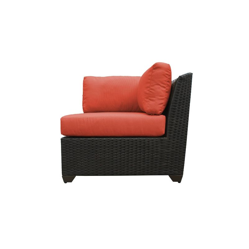 Barbados 14pc Patio Sectional Seating Set with Cushions - Tangerine - TK Classics