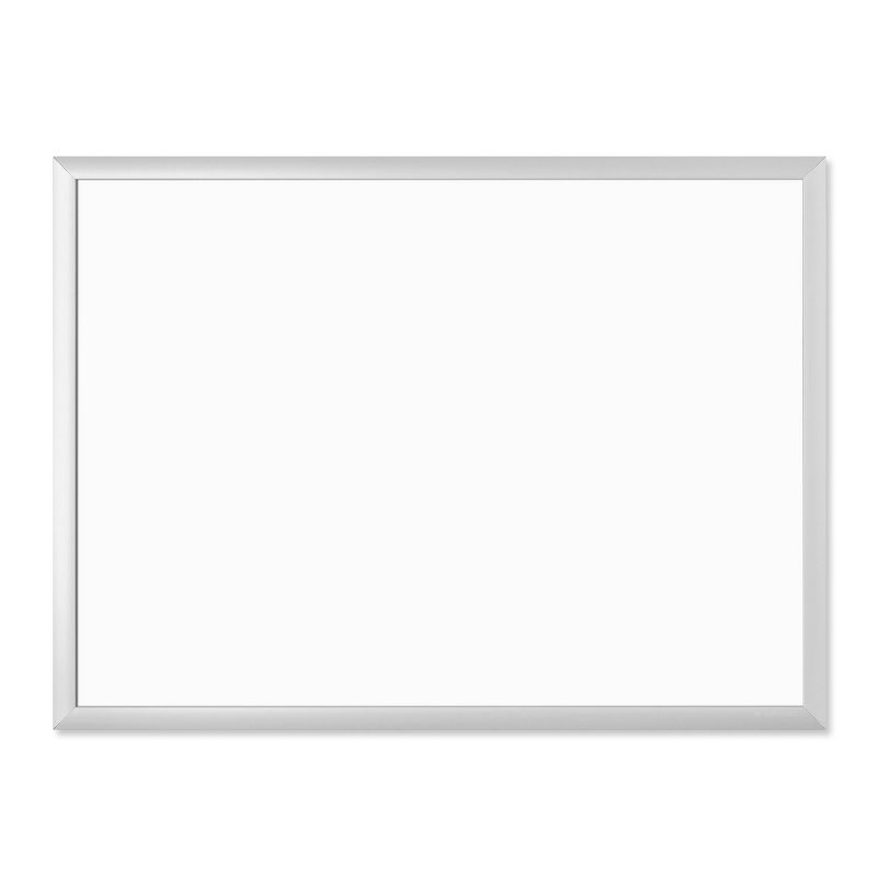 U Brands 23"x17" Magnetic Dry Erase Board with Tray Aluminum Frame