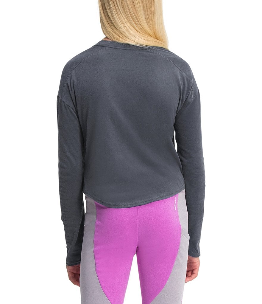 The North Face Little/Big Girls 6-18 Long-Sleeve Box-Fill Logo Tee